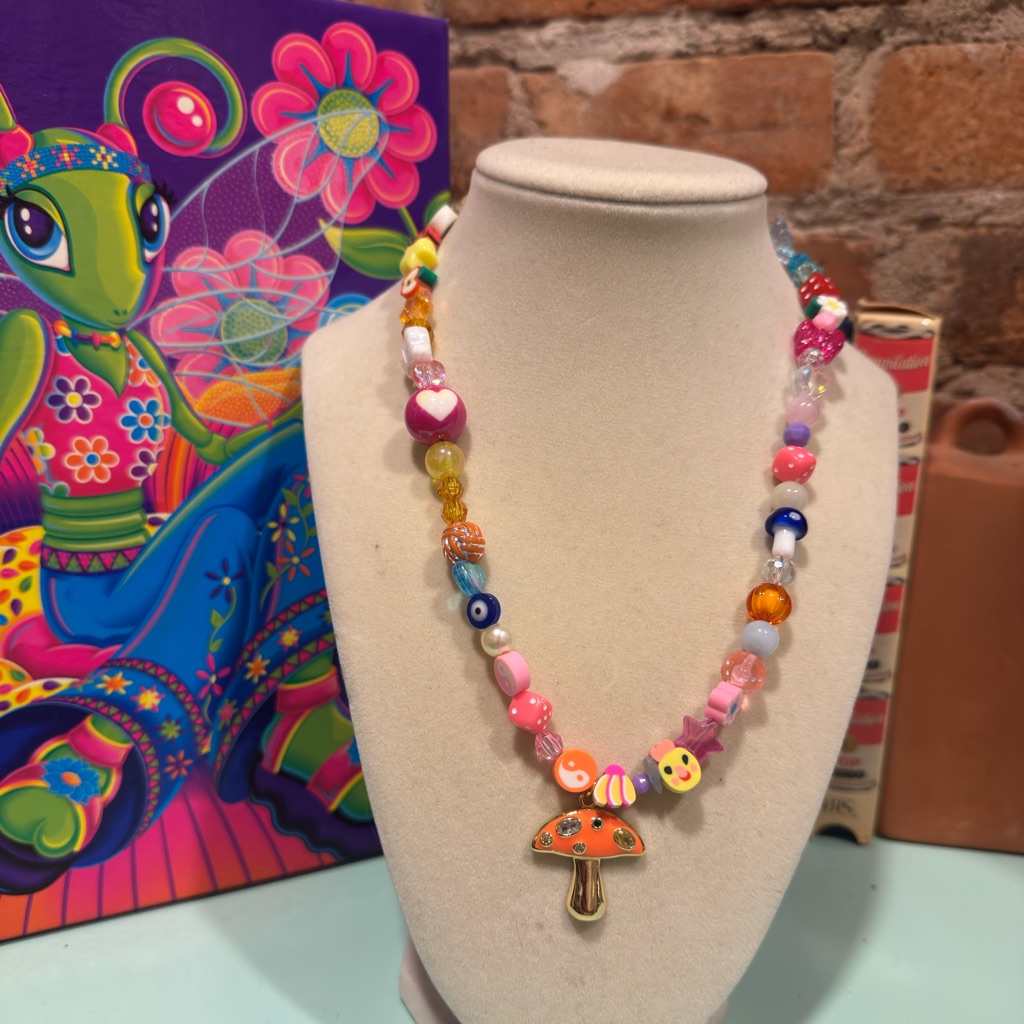 The Taurus Orange Mushroom Eye Candy Chain